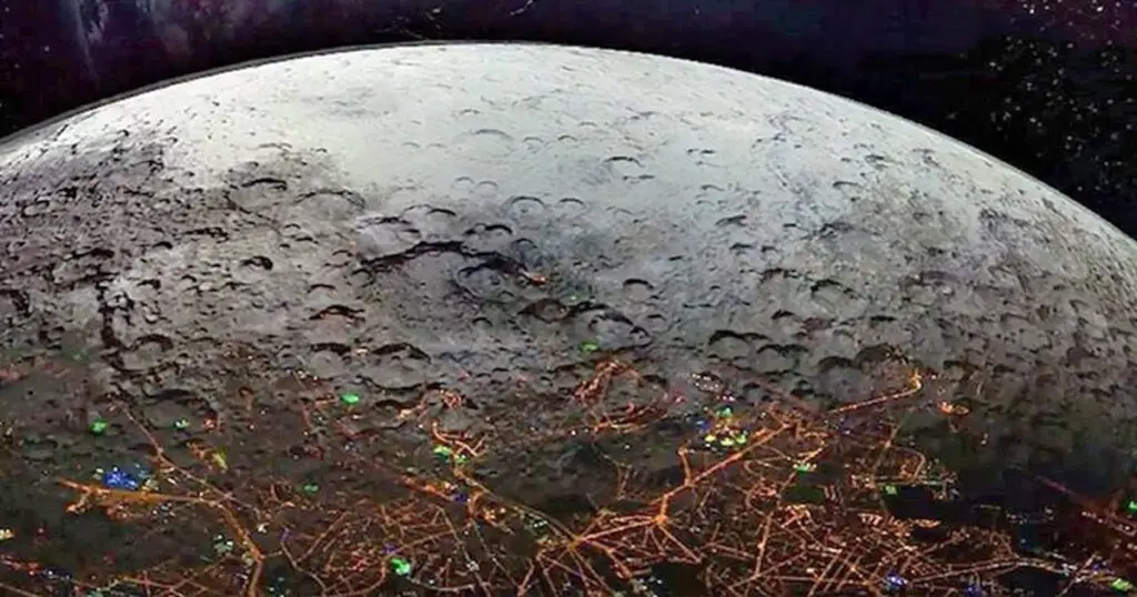 cities on the moon filmed on the dark side NASA
